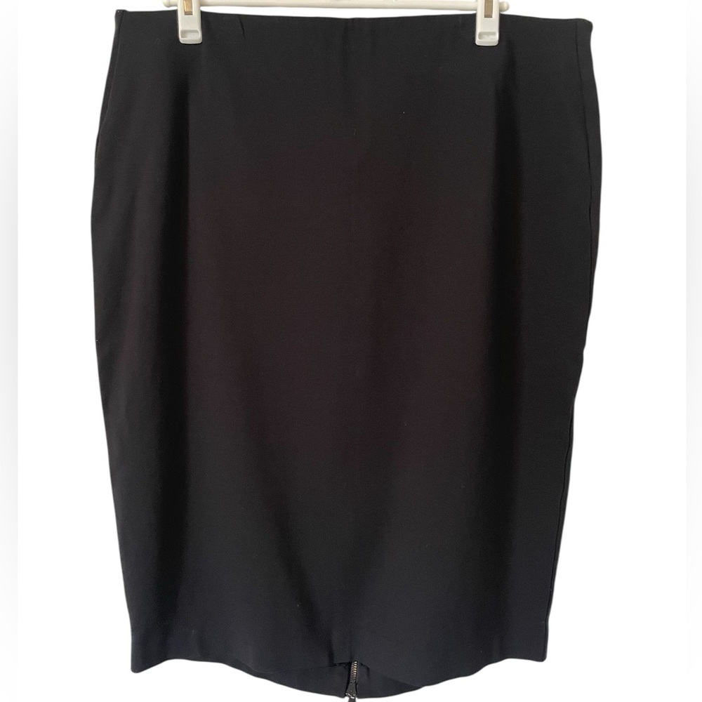 Lane Bryant black full zip midi pencil skirt size‎ 20